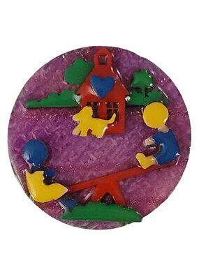 Lucinda Little People See-Saw Box, Dog, School Pin K557